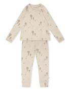 Eluna Homewear Set Pyjamasetti Pyjama Beige That's Mine