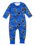 Trick Pyjamas Pyjama Sie Jumpsuit Haalari Blue Martinex