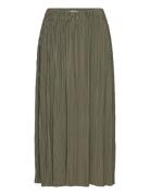 Uma Skirt 10167 Polvipituinen Hame Khaki Green Samsøe Samsøe