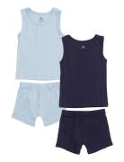 Rib Jersey 2Pack Tank-Top & Boxershorts Alusvaatesetti Blue Copenhagen...