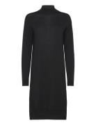 Merino Wool Dress Polvipituinen Mekko Black Rosemunde