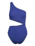 Swimsuit Trina Rib Uimapuku Uima-asut Blue Lindex