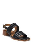 Sandals - Block Heels Korolliset Sandaalit Black ANGULUS