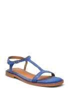 Sandals - Flat Matalapohjaiset Sandaalit Blue ANGULUS