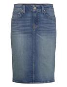 Denim Skirt Polvipituinen Hame Blue Lauren Ralph Lauren