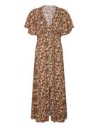 Sea Of Dreams Maxi Dress Ss Maksimekko Juhlamekko Brown Rip Curl