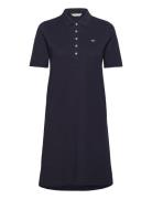 Slim Shield Ss Pique Polo Dress Lyhyt Mekko Navy GANT