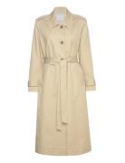 Cotton Trench Coat With Shirt Collar Trenssi Takki Beige Mango