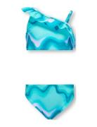 Koglaura Shoulder Bikini Set Acc Bikinit Blue Kids Only