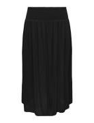 Cartilda Life Long Smock Skirt Aop Polvipituinen Hame Black ONLY Carma...