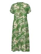 Aliyall Midi Dress Ss Polvipituinen Mekko Green Lollys Laundry