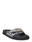 Sl Pescura Anne Printed Suede Matalapohjaiset Sandaalit Black Scholl