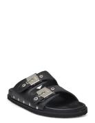 Sl Pescura Elisabeth Leather Matalapohjaiset Sandaalit Black Scholl