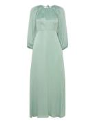 Crepe Satin Maxi Dress Maksimekko Juhlamekko Green By Ti Mo