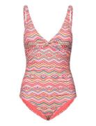 Zigzag Simi Swimsuit Uimapuku Uima-asut Pink Panos Emporio