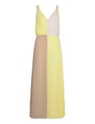 D6Ruelle Colourblock Dress Maksimekko Juhlamekko Yellow Dante6