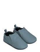 Eliot Leather Slipper Aamutossut Sisäkengät Blue Liewood