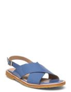 Sandals - Flat - Open Toe - Op Matalapohjaiset Sandaalit Blue ANGULUS