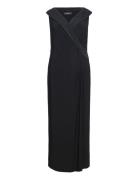 Jersey Off-The-Shoulder Gown Maksimekko Juhlamekko Black Lauren Women