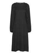 Anni Dress Polvipituinen Mekko Black Gina Tricot