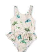 Eva – Swimsuit 3-4 Years – First Swim Uimapuku Uima-asut Beige Filibab...