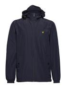 Zip Through Hooded Jacket Ohut Takki Navy Lyle & Scott