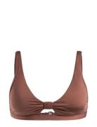 Silky Island Elongated Bra Bikiniyläosa Bikiniliivit Brown Roxy