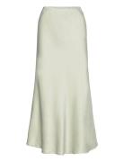 Carry Sateen Skirt Polvipituinen Hame Cream A-View