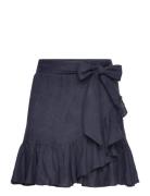 Julli Linen Skirt Lyhyt Hame Navy Ella&il