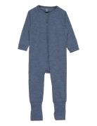 Nightsuit Pyjama Sie Jumpsuit Haalari Blue Smallstuff