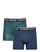 Bamboo Boxer 2P Bokserit Blue Björn Borg