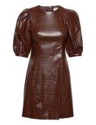 Vivianne Dress Lyhyt Mekko Brown Malina