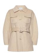 Joanna Wool Jacket Villakangastakki Beige Malina