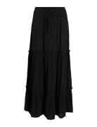 Vimesa Hw Long Skirt/Su/Ft/Ka Pitkä Hame Black Vila