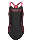 Girl's Swimsuit Swim Pro Back Graphic Black-Fluo R Uimapuku Uima-asut ...