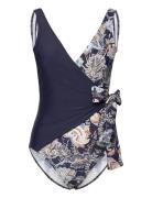 Monaco 3 Colour Swimsuit Uimapuku Uima-asut Navy Missya