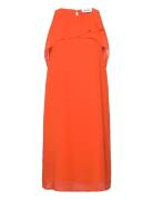 Dresses Light Woven Lyhyt Mekko Orange Esprit Casual