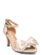 Biaadore Bow Sandal Satin Korolliset Sandaalit Cream Bianco