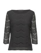 Anastacia Blouse Tops Blouses Long-sleeved Black Minus