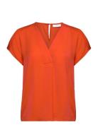 Rindaiw Top Tops Blouses Short-sleeved Orange InWear