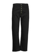 Edith High-Rise Denim Jeans Bottoms Jeans Straight-regular Black Malin...