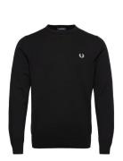 Classic C/N Jumper Tops Knitwear Round Necks Black Fred Perry