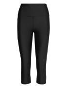 Tech Hi Capri Sport Running-training Tights Black Under Armour