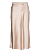 Hana Satin Silk Skirt Designers Knee-length & Midi Beige Ahlvar Galler...