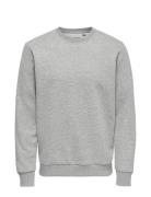 Onsceres Crew Neck Noos Tops Sweat-shirts & Hoodies Sweat-shirts Grey ...