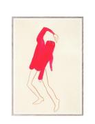 The Pink Pose - 30X40 Cm Home Decoration Posters & Frames Posters Illu...