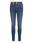 Slfsophia Mw Skinny Dark Blu Jean U Noos Bottoms Jeans Skinny Blue Sel...