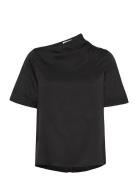 Lima Tee Tops Blouses Short-sleeved Black Ahlvar Gallery