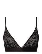 Wild Polish Mesh Bralette Lingerie Bras & Tops Soft Bras Bralette Blac...