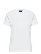 Stephanie Organic Cotton Tee Tops T-shirts & Tops Short-sleeved White ...